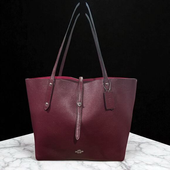 Coach Burgundy tote Bag - Picture 1 of 13